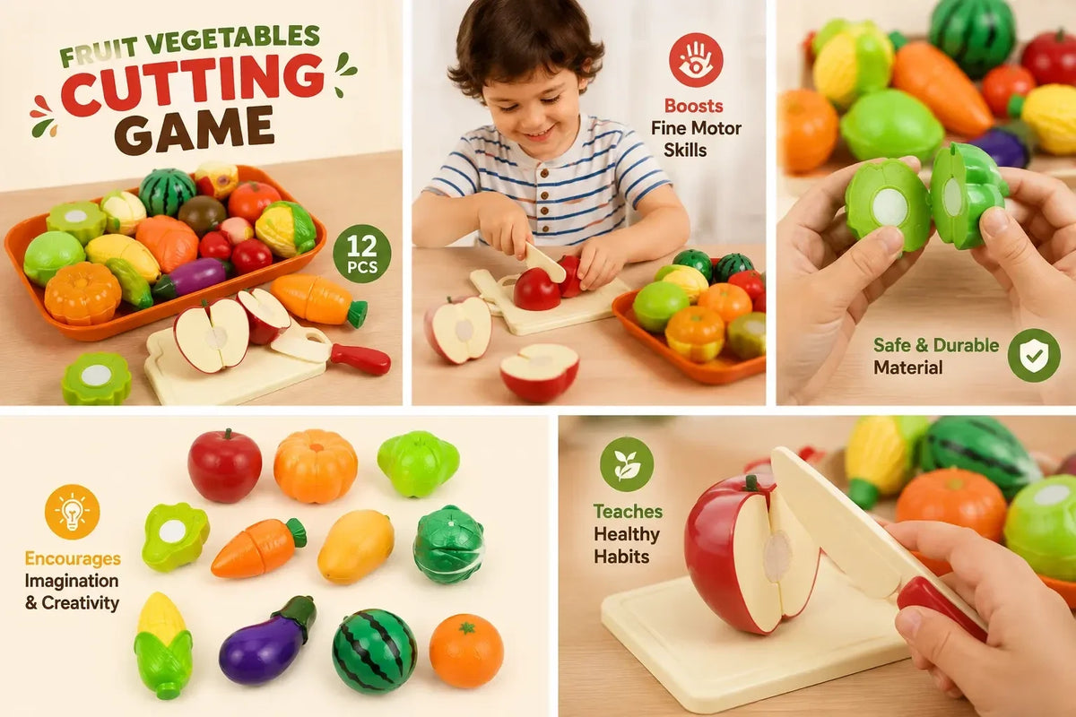 Chef & Kitchen Sensory Play Bundle (Sink + Fruit Cutting)