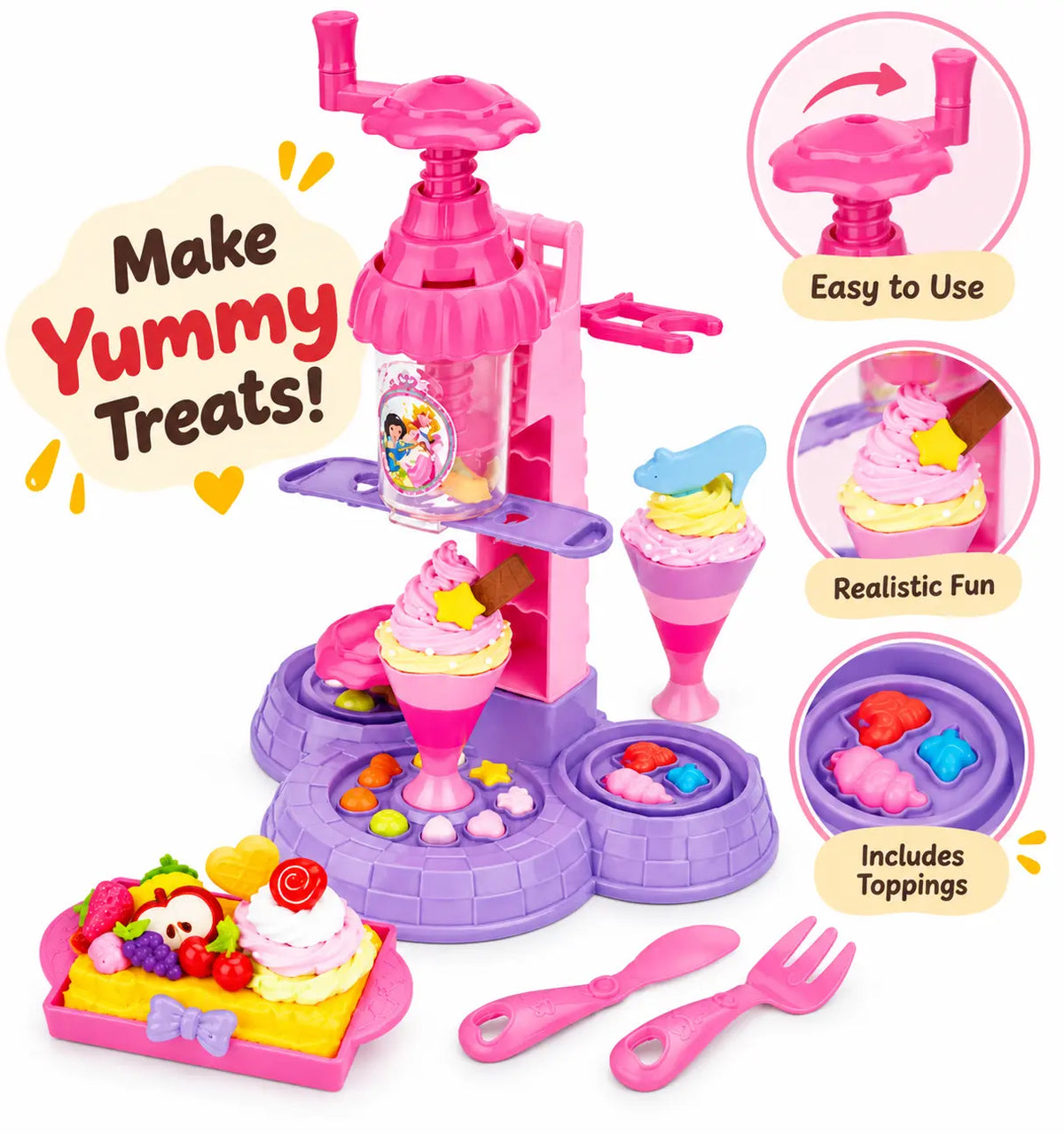 Little Chef Ice Cream Parlour & Smart Refrigerator Playset (3–6 Yrs)
