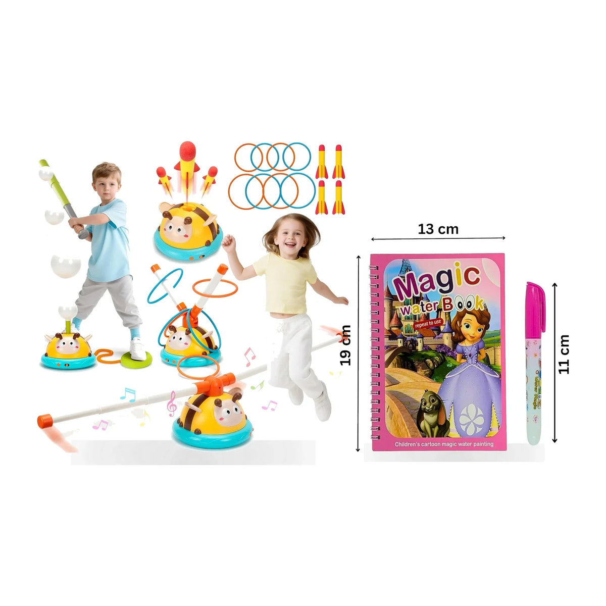 HoneyBee 4-in-1 Mega Activity Toy + FREE Magic Water Book