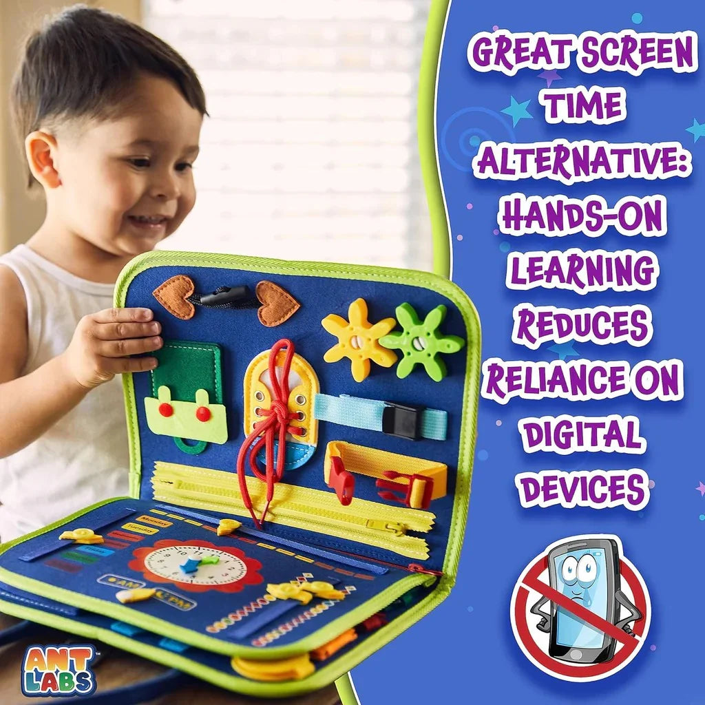 Busy Montessori Sensory Book – Portable Activity Kit for Toddlers