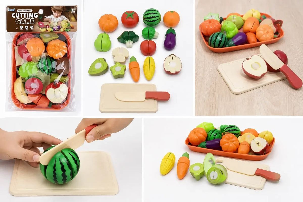 Chef & Kitchen Sensory Play Bundle (Sink + Fruit Cutting)