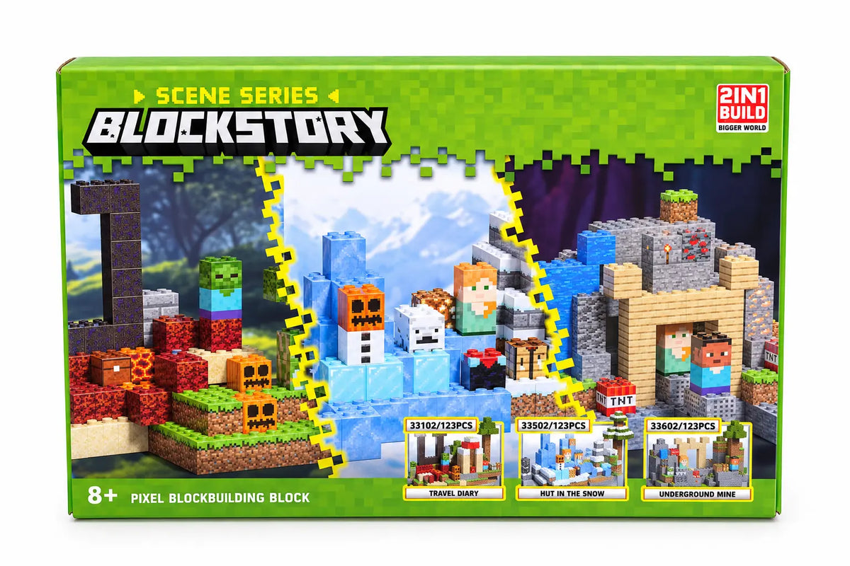 Blockstory Pixel Building Blocks – Hands-On STEM World Construction Set