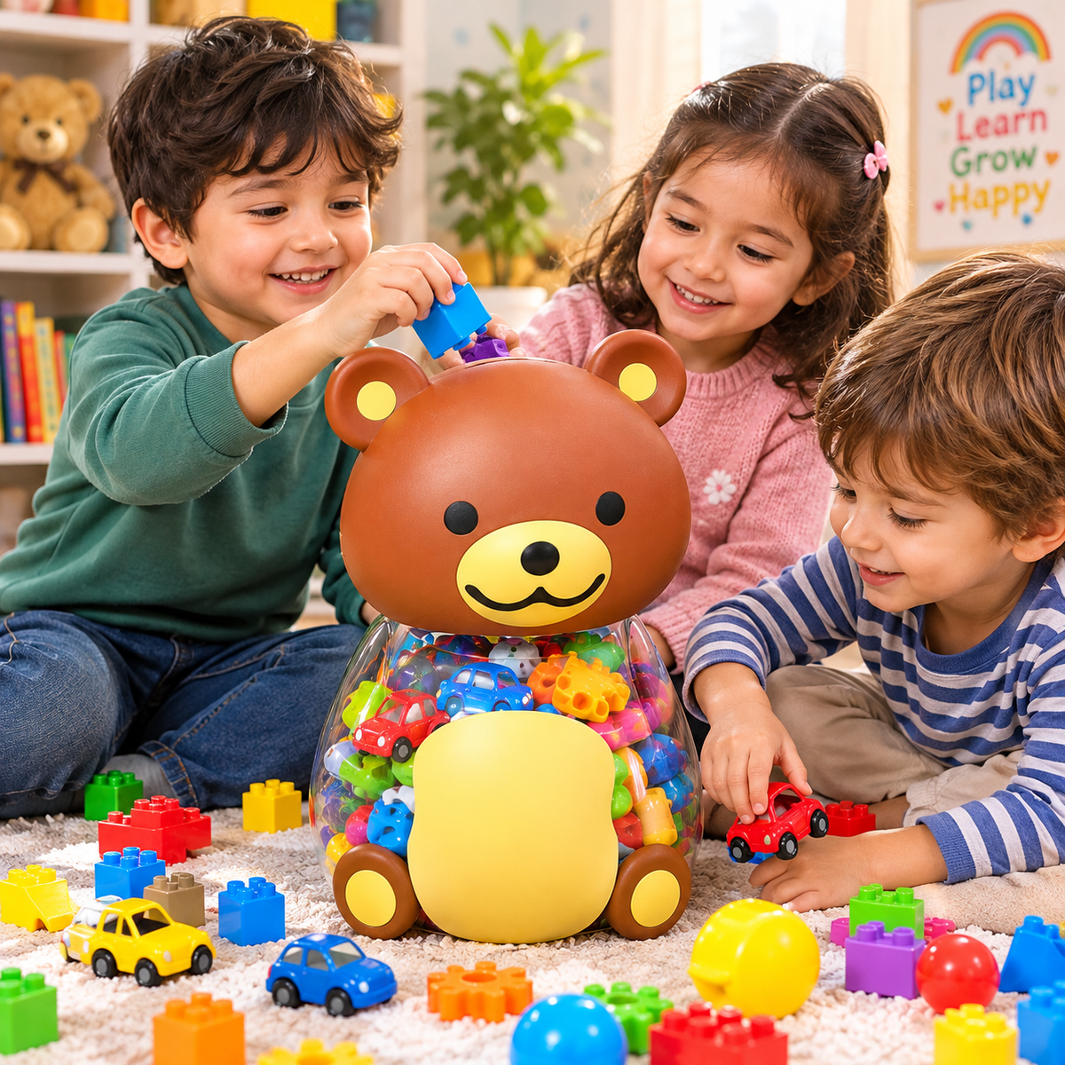 Happy Bear 2-in-1 Toy & Savings Box