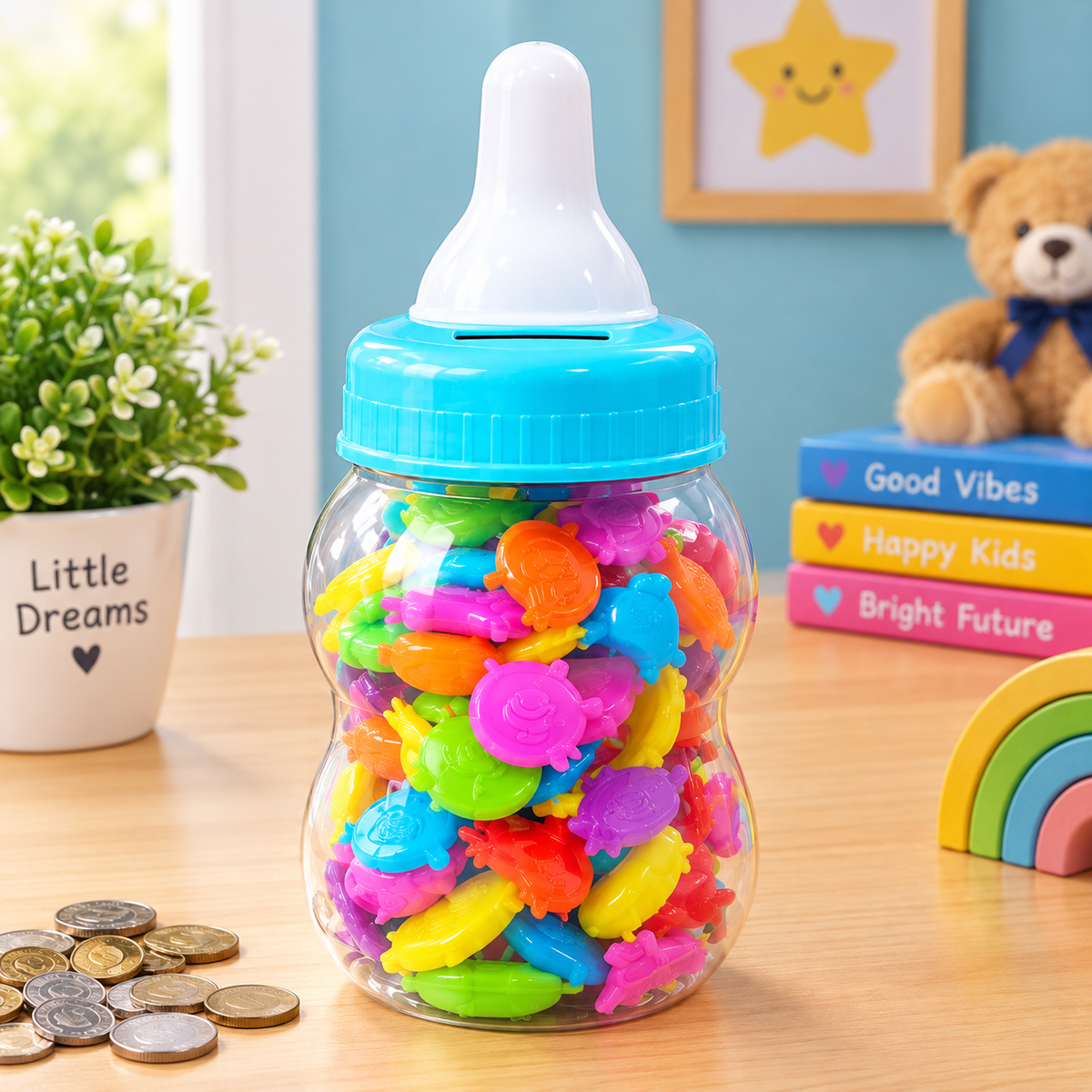 Baby Star Rattle Feeder – 2-in-1 Baby Teether & Rattle Toy