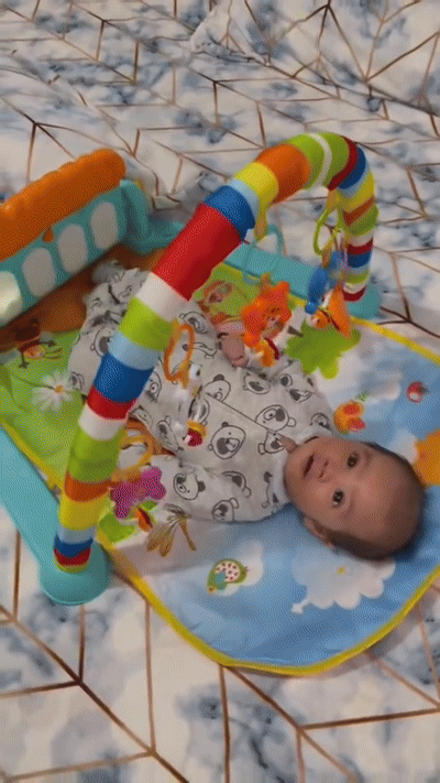 Baby Pedal Piano Play Gym – Musical Activity Mat for Infants