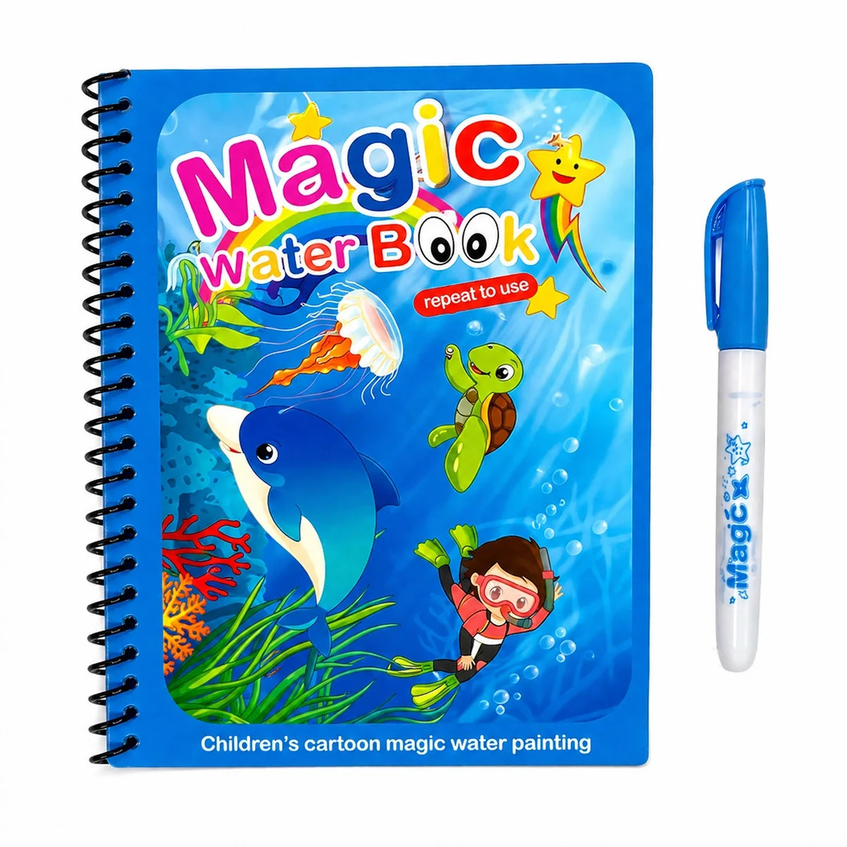 Rabbit Claw Machine Mini Arcade & Reusable Magic Water Art Duo