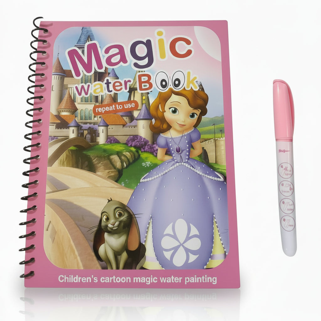Magic Water Book – Reusable Unicorn Coloring & Painting Book for Kids