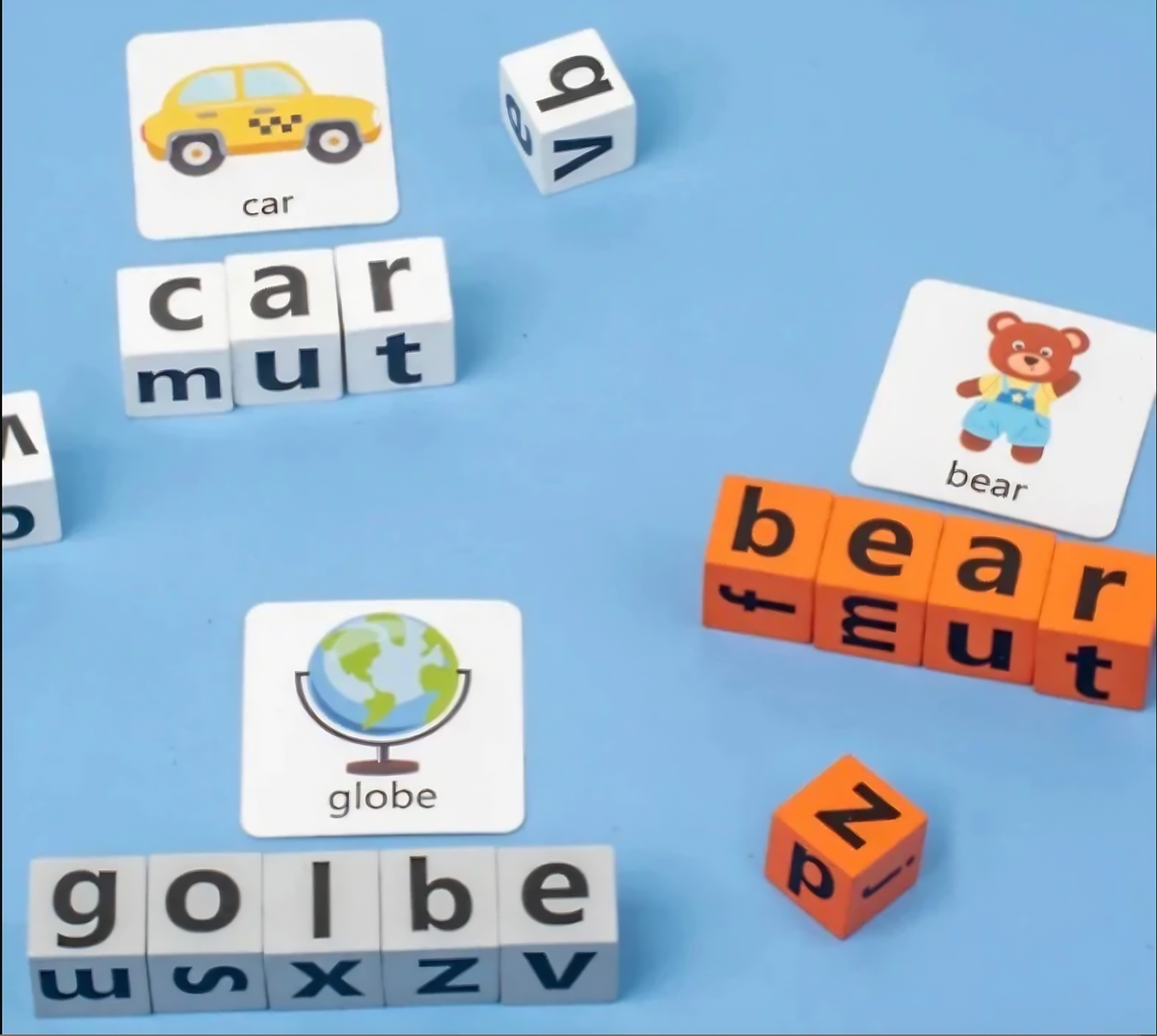Early Education Spelling Blocks Game with Buzzer