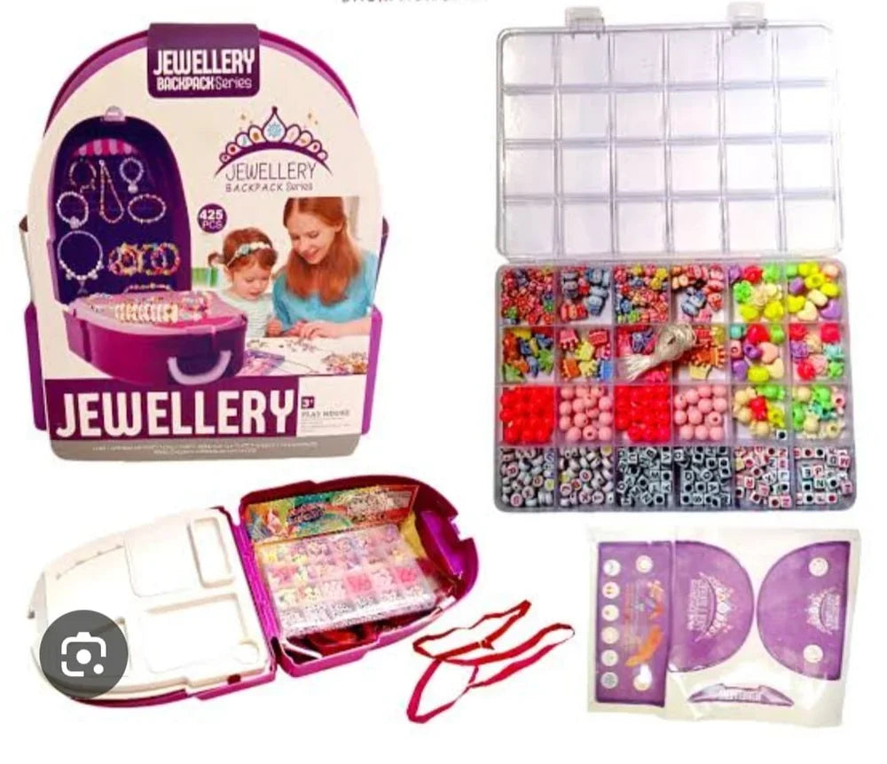 Jewellery Backpack Series – 425Pcs Bead & Jewellery Making Set for Kids