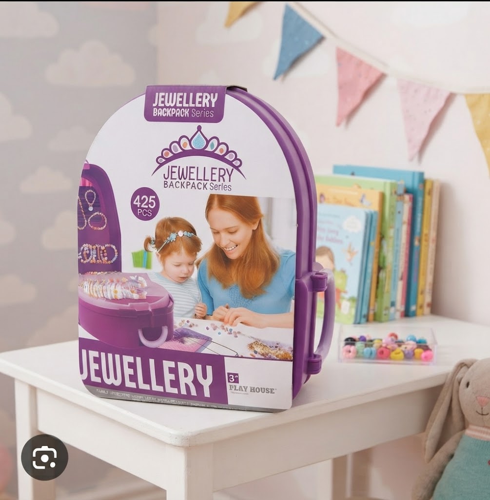 Jewellery Backpack Series – 425Pcs Bead & Jewellery Making Set for Kids