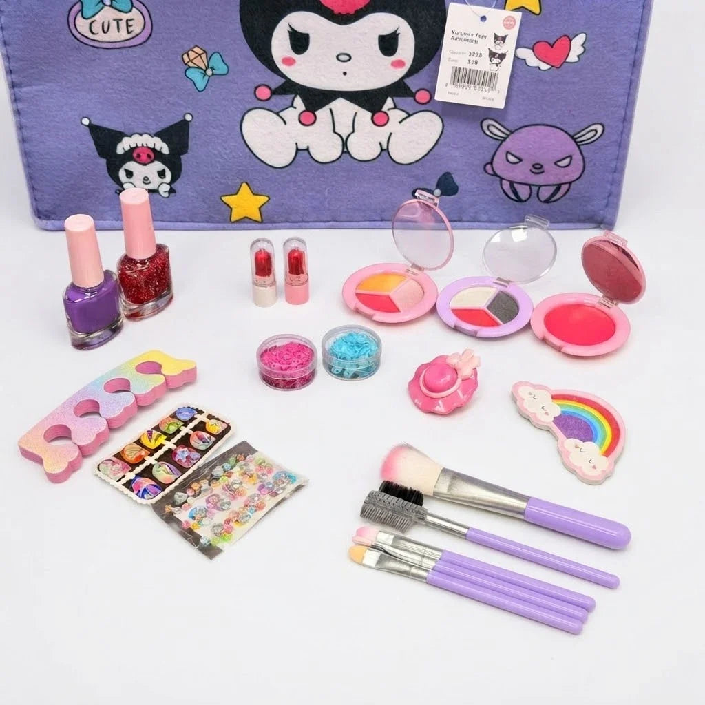 Little Princess Glamour Vanity & Kuromi Makeup Bundle