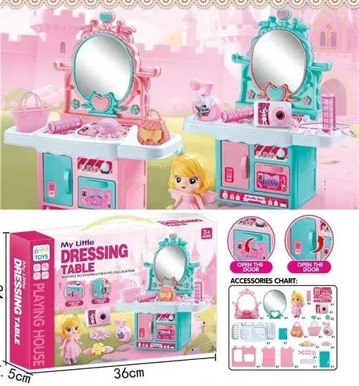 Little Princess Glamour Vanity & Kuromi Makeup Bundle