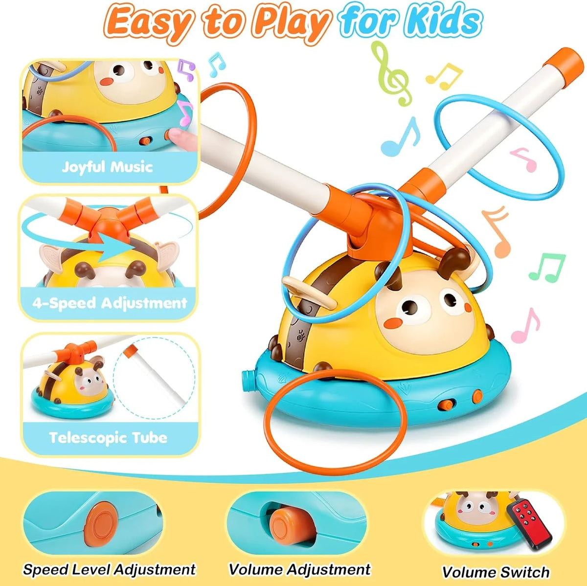 HoneyBee 4-in-1 Mega Activity Toy + FREE Magic Water Book