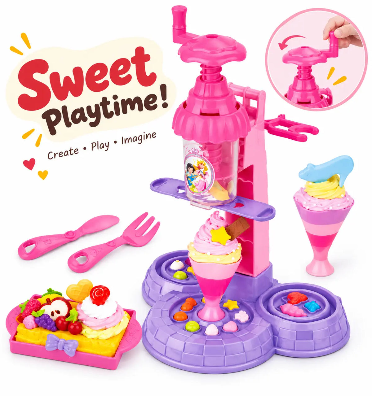 Color Clay Ice Cream Maker – DIY Pretend Play Dessert Set for Kids