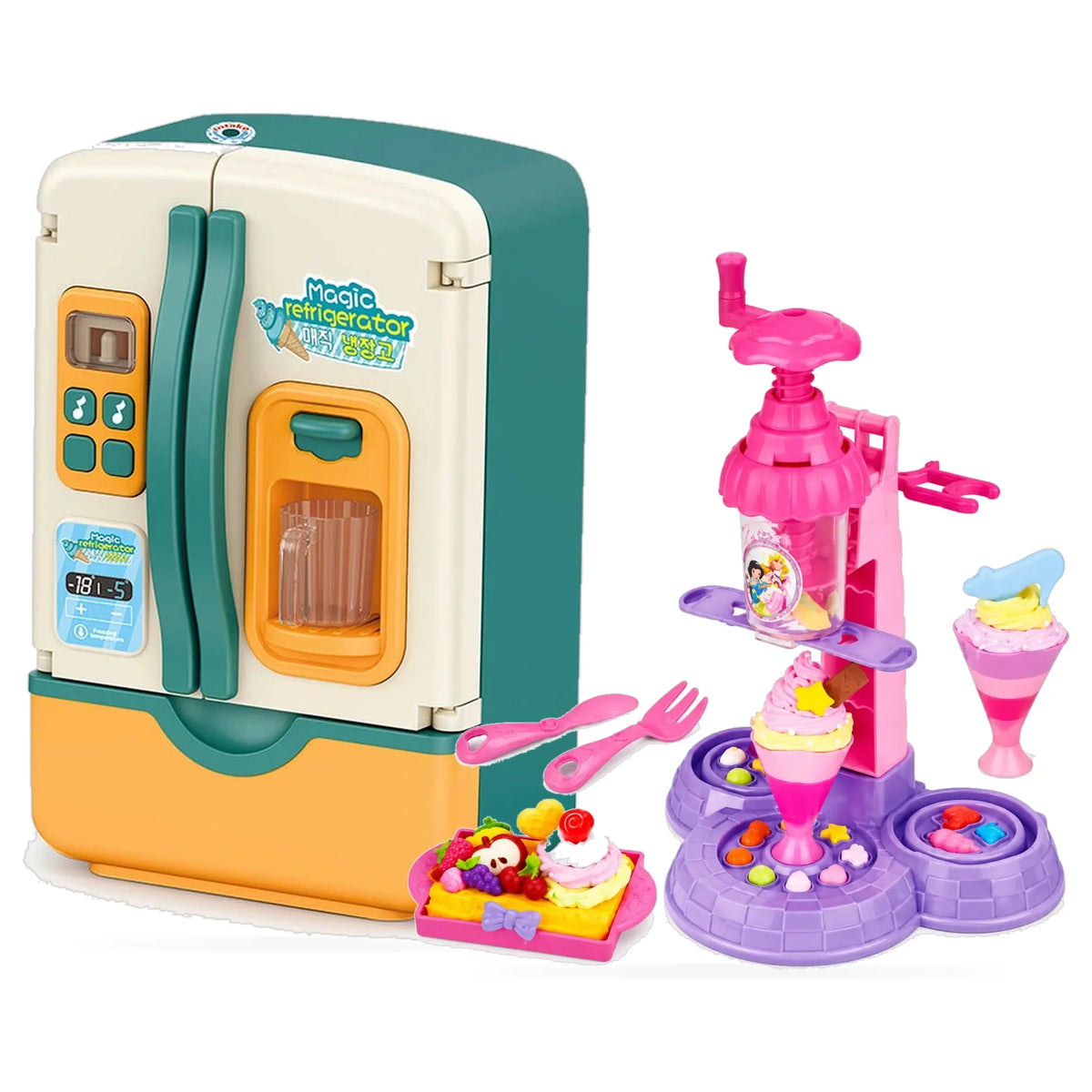 Little Chef Ice Cream Parlour & Smart Refrigerator Playset (3–6 Yrs)