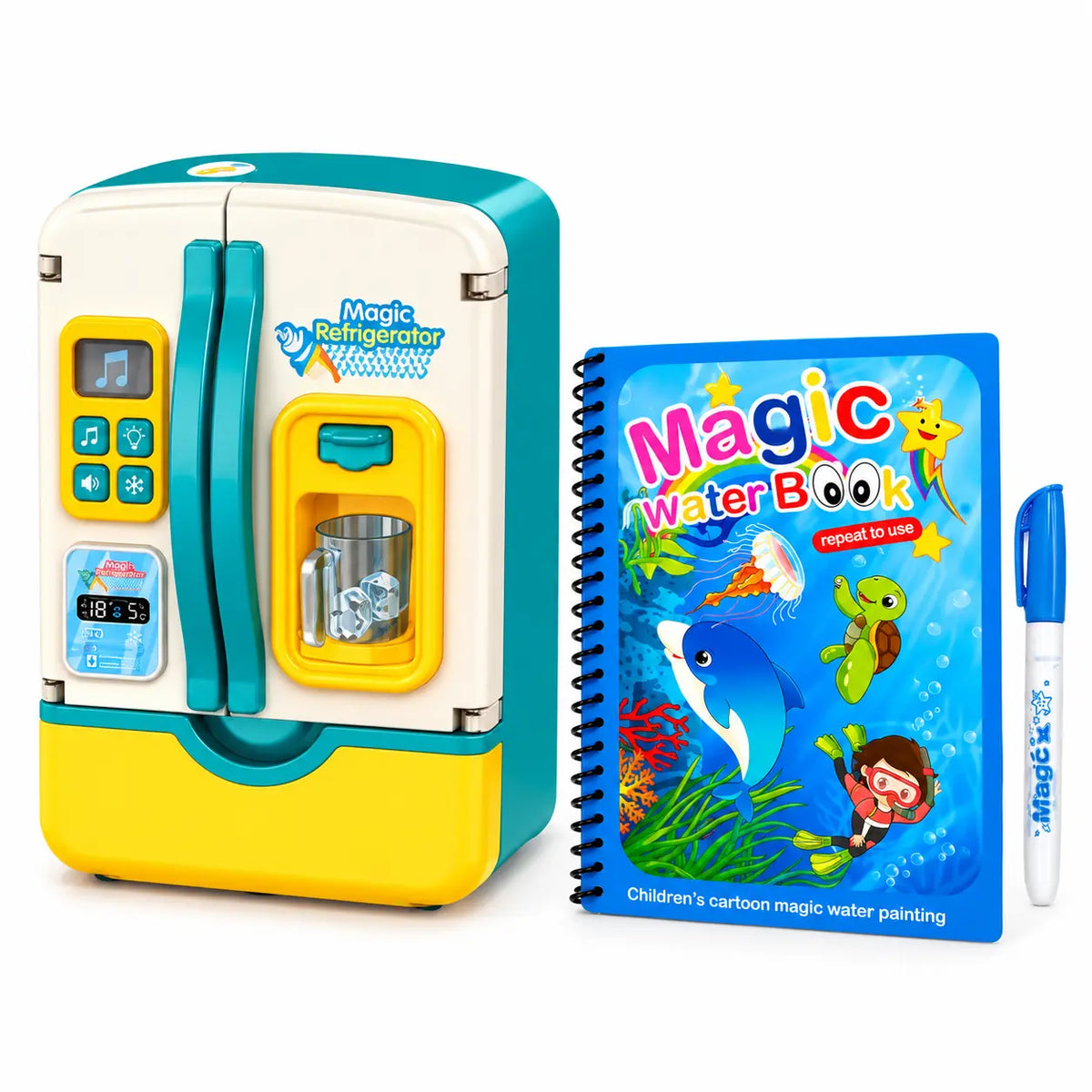 Interactive Refrigerator Appliance & Magic Water Art Activity Pack